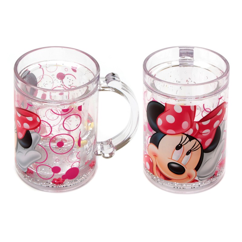 Juego doble de tazas de té de Mickey-Minnie Mouse, tazas de café