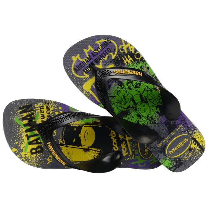 Chinelo Havaianas Infantil Max Batman e Coringa DC Comics