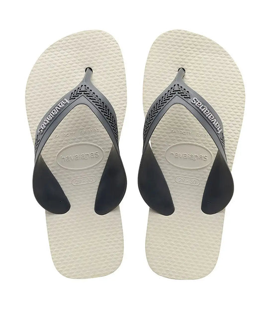 Chinelo Havaianas Infantil Max Cinza Branco