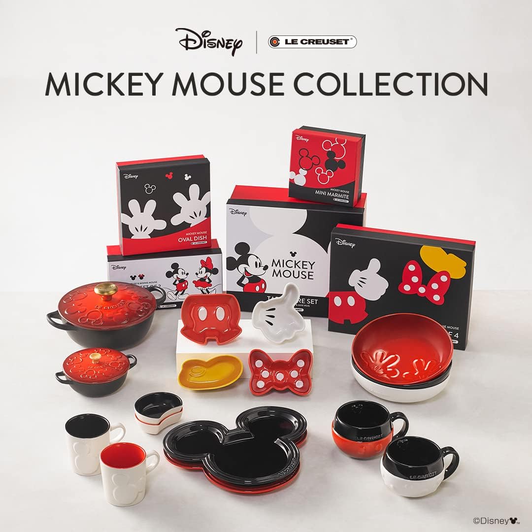 Kit Petisqueiras Mickey e Minnie Icons Disney 4pcs